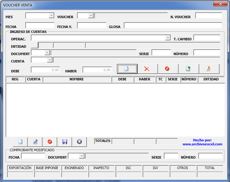 libro diario formato 5.2 SUNAT Archivo Excel